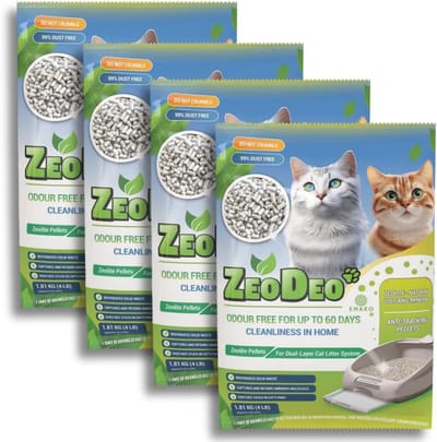 Kattenbakvulling - Kiezels - Hygiënisch Huis - Geurabsorberend - 7.24 kg - Natuurlijk