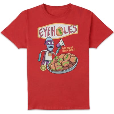 Rick and Morty Eyeholes T-shirt - Zavvi Exclusive - Rood - S
