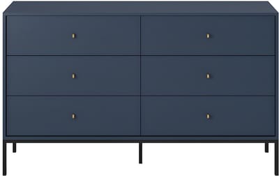 Vente-unique Ladekast BOGDAN - 6 laden - Blauw