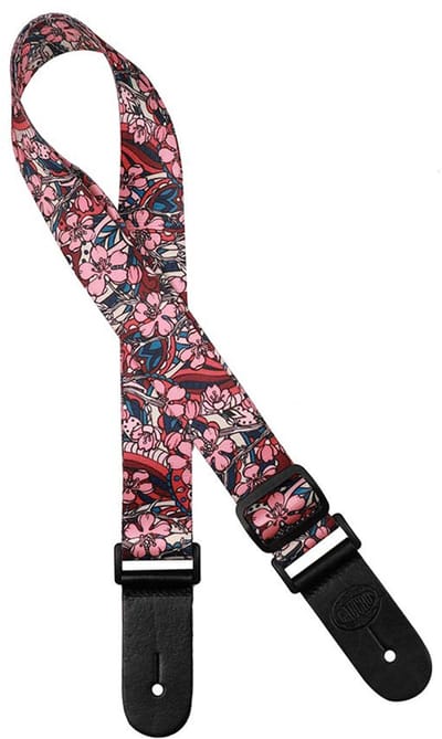 Gaucho GSTU80LI Ukulele Draagriem Lila Bloemen