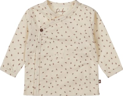Dirkje T-Shirt Overslag Lange Mouw Off White 44