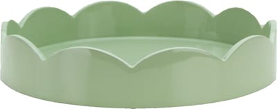 Addison Ross - Dienblad Sage Sint-jakobsschelp rond 20cm - Serveerplateaus