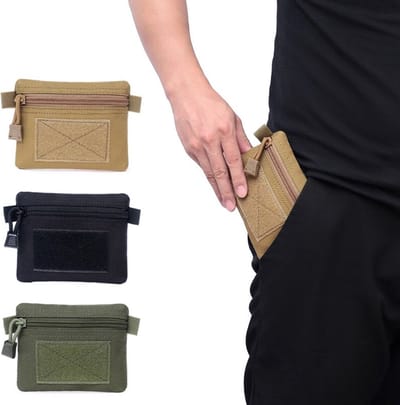 Portemonnee - Outdoor - Tactical Wallet - Klein & Lichtgewicht - Portefeuille met ritssluiting - Hiking & Wandelen