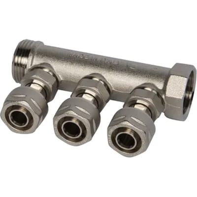 Sanivesk Meerlagen Sanitair-verdeler 3-groeps 1"fx20mm