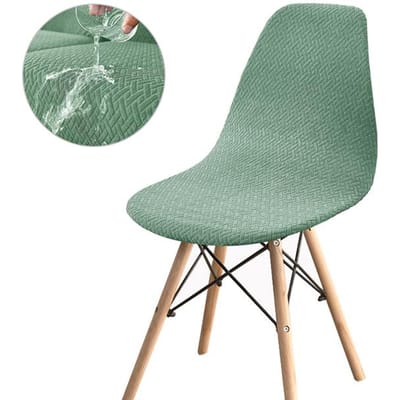 1 stuks Waterdichte T-vormige Schelp Stoelhoes Afneembare Jacquard Stoelzittinghoes Stretch Kussen Fauteuil Beschermhoes Eetkamer 1-Pcs