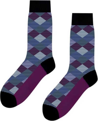 SQOTTON® - Naadloze sokken - Ruit - Maat 36-40