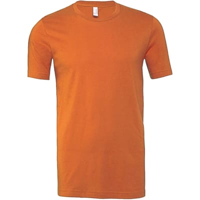 Unisex T-shirt met korte mouwen Bella+Canvas Heather Orange- S
