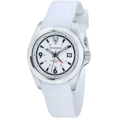Swiss Eagle Dufaux GMT Staal Siliconen | SE-9066-01