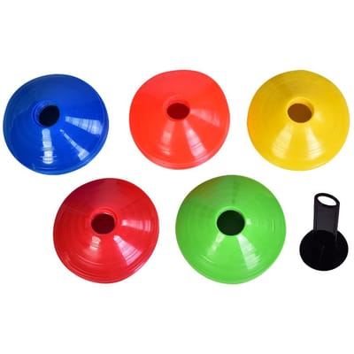 Fournitures d'entraînement de football professionnelles Panneau de signalisation de football Disque marqueur de cône de football Marqueur de plaque red