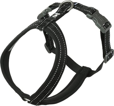 Hurtta Harnas Casual Y-Eco Zwart - Hondentuig - 50-60 cm