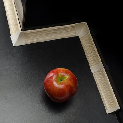 Binnenhoek Keukenlijst - Werkbladstrip Hoek - Keukenafwerking - Zachte PVC Rand - 23 mm x 23 mm - Sanoma