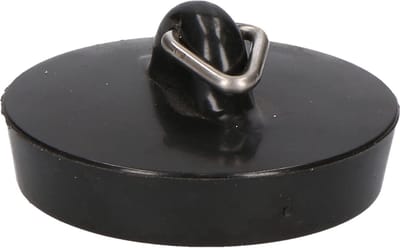 Scoby - Gootsteendop - Stop - Gootsteen afsluiten - Plug - Sink Stopper - Zwart - Universeel - One size - 45MM