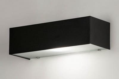 Lumidora Wandlamp 30905 - Voor buiten - E27 - 6.0 Watt - 500 Lumen - 2700 Kelvin - Zwart - Metaal - Buitenlamp - IP44 - Met Sensor