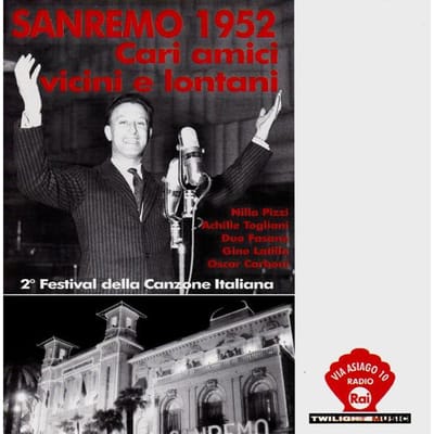 CD SANREMO 1952: AAN ALLE NABIJGELEGEN VRIENDEN EN DE - Sanremo 1952: Beste Vrienden Buren En L TWICDAS0733 Twilight Music 2007 Italië Pop Gebruikt black