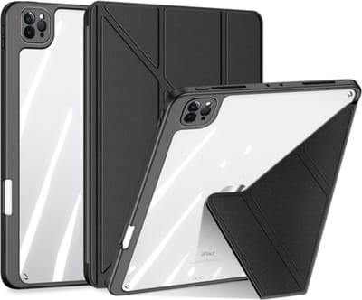 Dux Ducis - Hoes geschikt voor Apple iPad Pro 11 (2025) / Apple iPad Pro 11 (2024) - Magneet sluiting - Auto Sleep/Wake functie - Met Pencil houder - Zwart