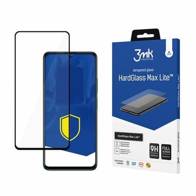 3MK HardGlass Max Lite - Gehard Glas Screenprotector - Xiaomi Redmi Note 11T 5G - Volledig Dekking - Zwart