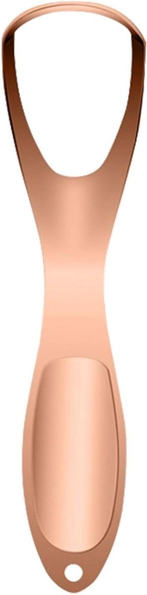 Tongschraper Roestvrij Staal - Tongreiniger Mondhygiëne - Frisse Adem Krijgen - Waaiervormig Ontwerp - 145 cm - Zilver
