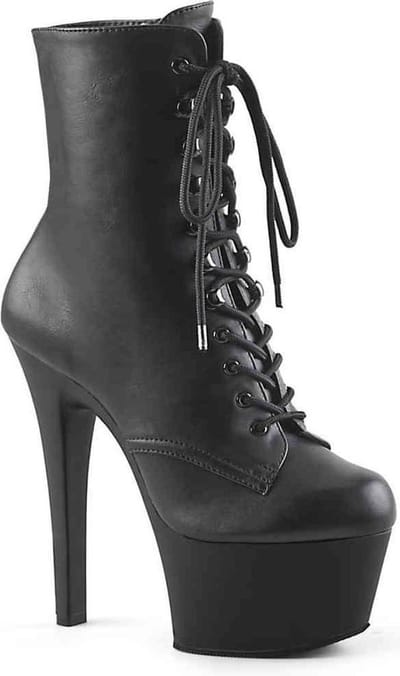 Pleaser - ASPIRE-1020 Plateau Laarzen, Paaldans schoenen - Paaldans schoenen - 35 Shoes - Zwart