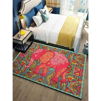 Boheems Patroon Tapijt Tribale Stijl Marokkaans Luxe Perzisch Kunst Tapijt Woonkamer Bank Slaapkamer Balkon Antislip Deurmat Decor 40x60cm(15x23 in)