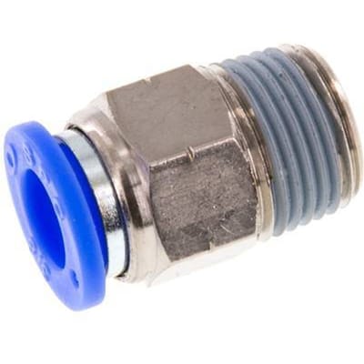 3/8'' x 3/8'' NPT Messing/PBT Insteekfitting Buitendraad NBR [2 Stuks]