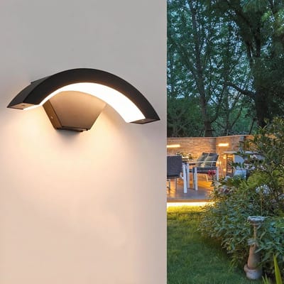 24W Buiten Wandlamp - Waterdichte Wandlamp voor Tuin en Balkon, Warm Wit 3000K