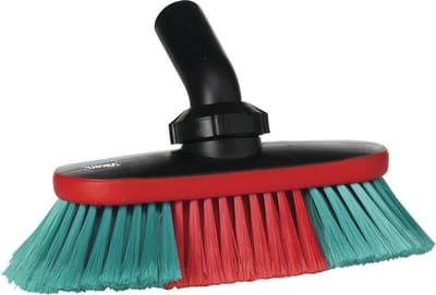 Vikan 526852 Wasborstel - Hoekverstelbaar - 250 mm - Waterdoorlatend - Zacht Gespleten Haren - Autoborstel - Auto Wassen