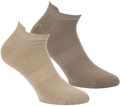 Boru Bamboo - Sneaker Lipje - Beige - 31-35 - Bamboe Sokken - Naadloos - Ademend - Anti-Afzak - Unisex - 2333