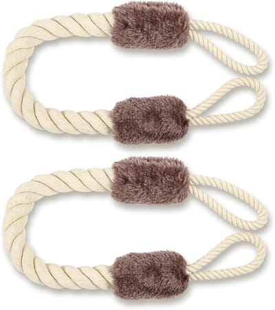 Deurstopper Set van 2 - 60 cm Katoenen Deurkoord voor Dieren en Kinderen - Veiligheid en Bescherming tegen Dichtklappen van Deuren