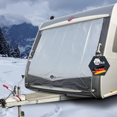 Universele Thermo Caravan voorzetzeil Tegen Zon en Kou 240 x 200 cm