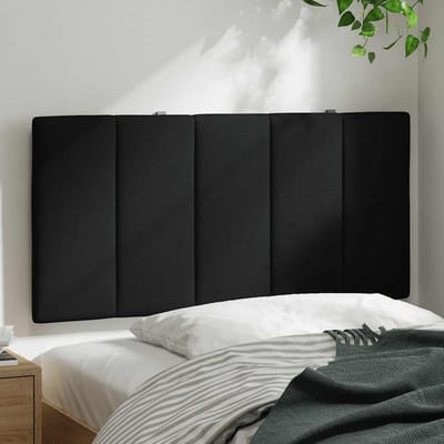 vidaXL - Hoofdbordkussen - "Hanko" - 100 - cm - stof - zwart