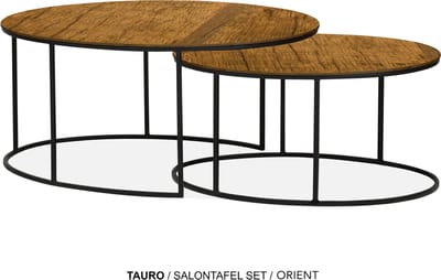 Maxfurn - Set ovale salontafel | kleur: Orient