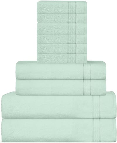 Unyqoos® Luxueuze Set van 10 Superzachte Bad- en Handdoeken voor Elke Badkamerstijl