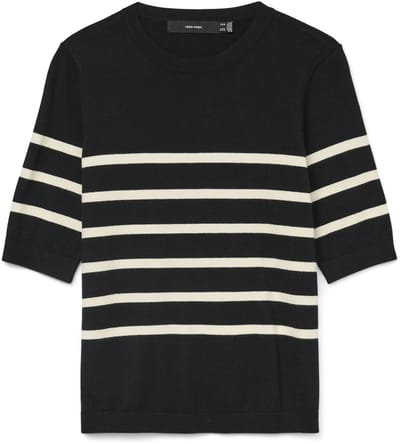VERO MODA - VMSABA PLAIN SS O-NECK PULLOVER GA Dames Trui