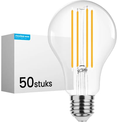 Modee E27 LED Filament Lamp 15W - 2000lm - 2700K - Extra Warm Wit - Dimbaar - LED Lamp A70 - Vervangt 134W Gloeilamp - 50 stuks
