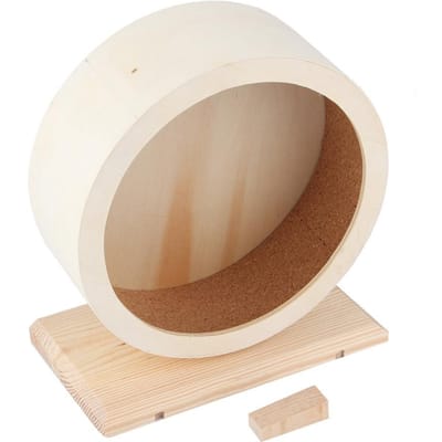 Hamster Kleine Huisdieren Houten Huis Grappig Wiel Rennen Rust Spelen Oefening Speelgoed(S)