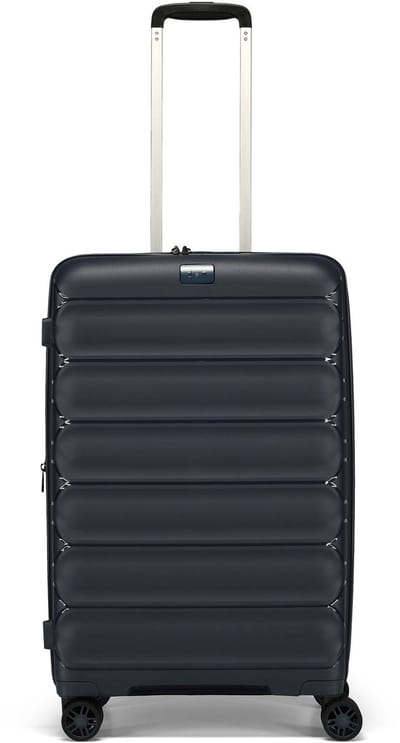d & n Travel Line 4700 4 wielen Trolley 68 cm met uitbreidingsplooi - Harde bagage - TSA slot - navy