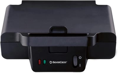 SILVERCREST® KITCHEN TOOLS XXL Tosti-ijzer 900 W - Tosti-apparaat - Materiaal: gegoten aluminium - Antiaanbaklaag: ILAG® Special SP300 - Met extra grote platen - Baklampje met rode en groene indicatorlamp - Met praktische snoeropwikkeling