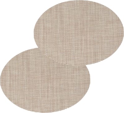 Secret De Gourmet Placemat Maoli - Set van 4x stuks - ovaal - naturel - 48 x 35 cm - kunststof - onderlegger - Tafel onderleggers