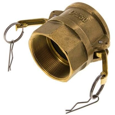 Camlock DN 60 (2 1/2'') Koppeling MessingRp 2 1/2'' met binnendraad Type D MIL-C-27487