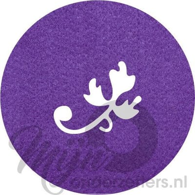 Design shapes 1 vilt onderzetters - Paars - 6 stuks - 10 x 10 cm - Tafeldecoratie - Glas onderzetter - Cadeau - Woondecoratie - Tafelbescherming - Onderzetters voor glazen - Keukenbenodigdheden - Woonaccessoires - Tafelaccessoires