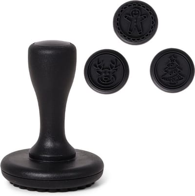 SENZA Koekjes Stempel - Kerststempels - 3 Opzetstukken - Zwart