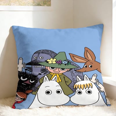 Schattige M-Moomins Kussensloop Print Kussenhoes Moderne Kussensloop Voor Bank Huisdecoratie 50x50cm