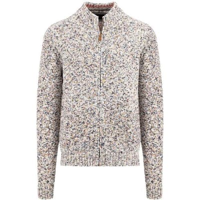 Fynch-Hatton Vest Zip Cardigan Multicolor Poppy Red-Multi / male