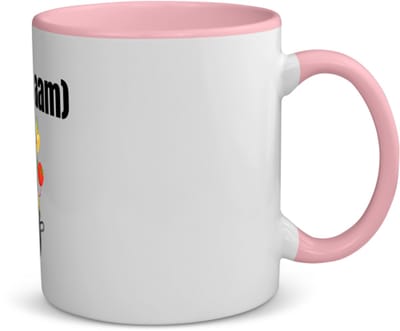 Akyol - pan met groenten koffiemok - theemok - roze - Kok - iemand die goed kan koken - met eigen naam - leuk cadeau voor iemand die chefkok is - cadeau - kado - 350 ML inhoud