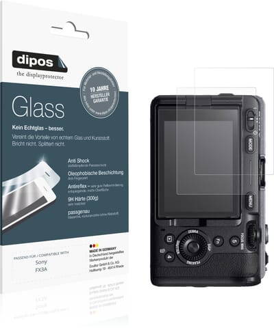 dipos – 2x Matte Pantserfolie geschikt voor Sony FX3A | 9H Screenprotector