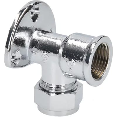 Sanivesk Knel Muurplaat Chroom 15mm X 1/2"f