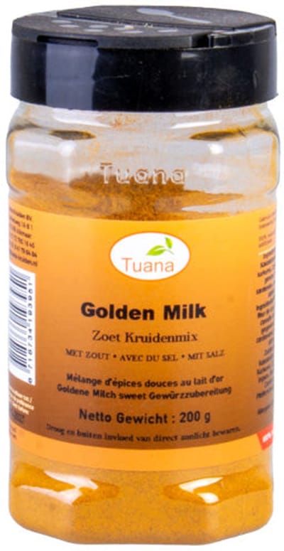 Tuana Kruiden - Golden Milk Zoet Kruidenmix 200g - Tuanashop - MP-G-0014