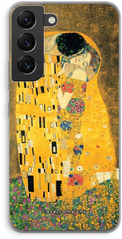 Case Company® - Hoesje geschikt voor Samsung Galaxy S22 hoesje - Der Kuss - Soft Cover Telefoonhoesje - Bescherming aan alle Kanten en Schermrand