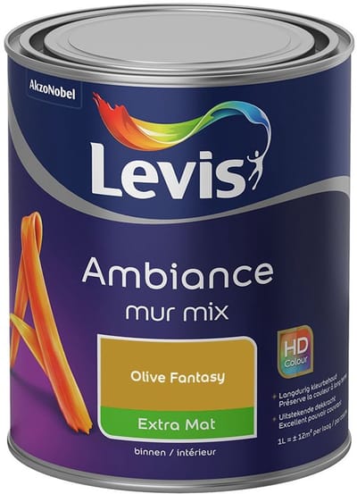 Levis - Ambiance Mur Extra Mat Mix - Olive Fantasy - Mengverf - 1 L