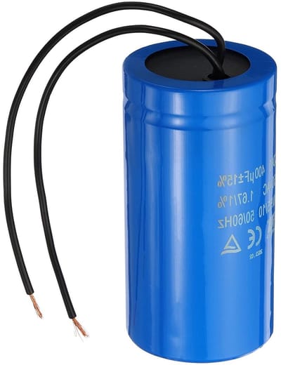 Motor Condensator - Start Condensator - Motor Starten - Duurzaam Polypropyleen - 400 uF 250 VAC - Blauw